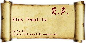 Rick Pompilla névjegykártya
